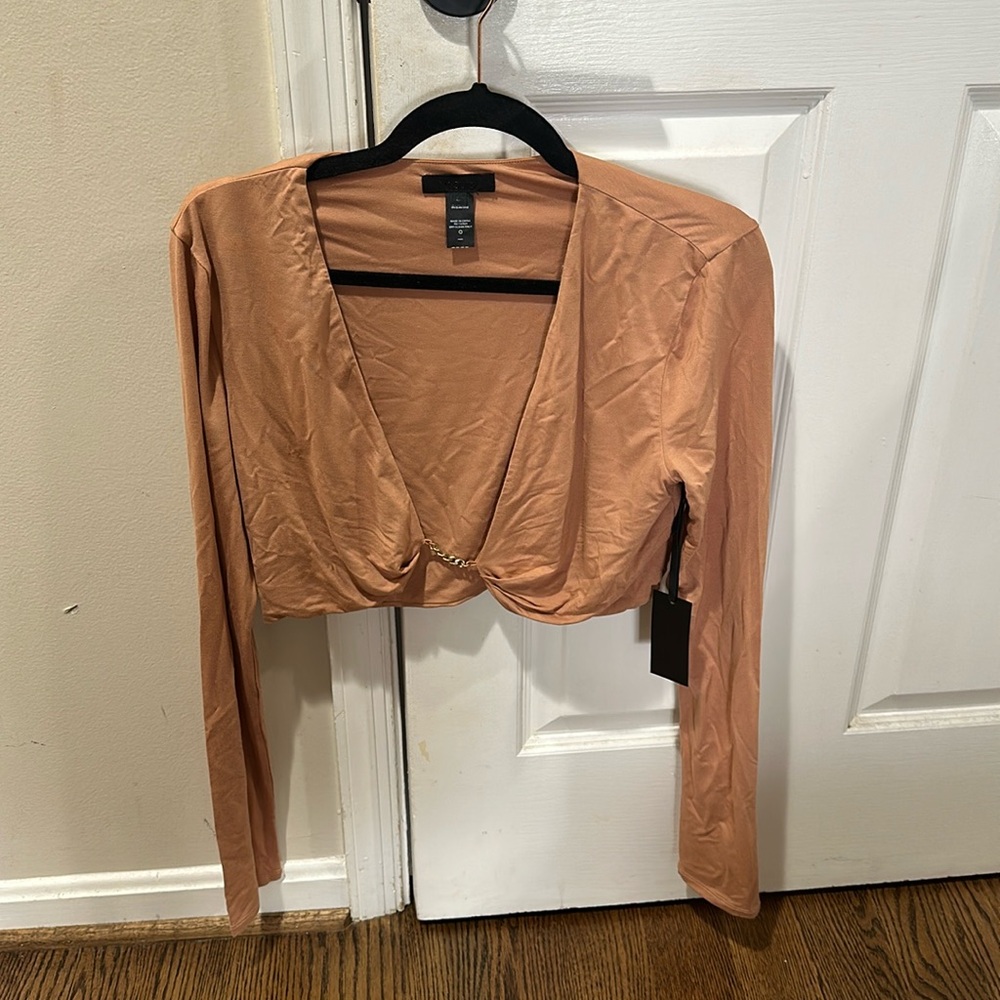 Tan crop top from hours purchased on revolve